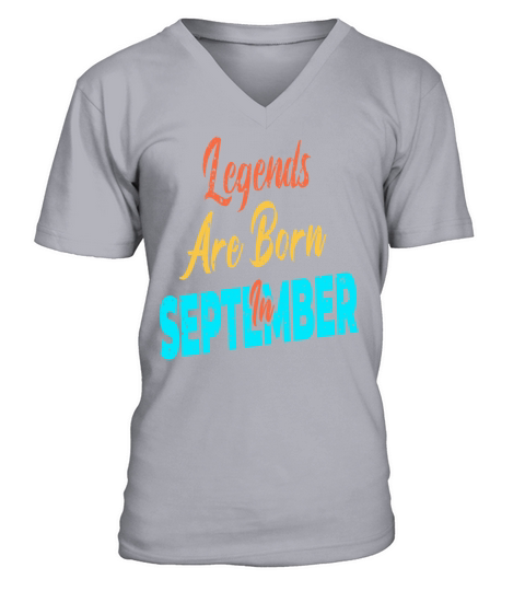 Legends Are Born In September Men's V-Neck T-shirt