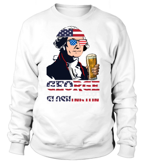 American Flag George Sloshington Women's Sweatshirt