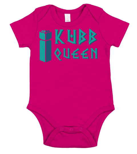 Kubb queen kubb yard game player Short Sleeve Baby One-Piece