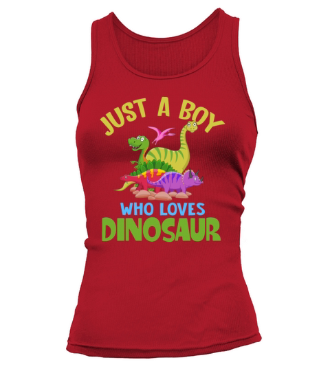 Just a Boy Who Loves Dinosaurs Schoolboys and Pale Women's Tank Top
