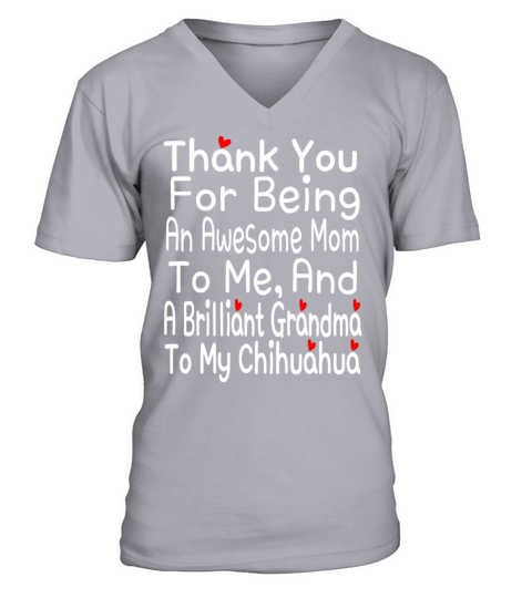 Thank You For Being An Awesome Mom To Me And A Bri Men's V-Neck T-shirt