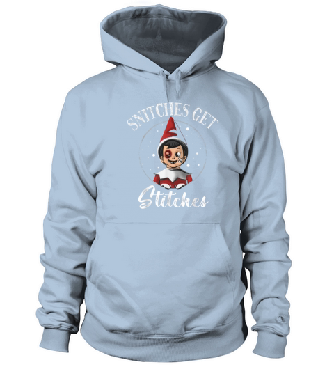 snitches get stitches funny christmas Women's Hoodie