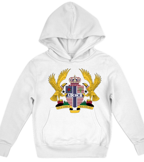 Adcock Family Crest For American People - Adcock Family T-Shirt, Hoodie, Sweatshirt Kids Hoodie