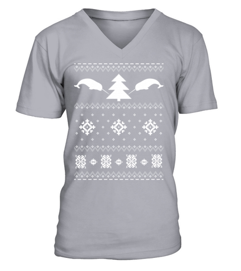 Narwhal Christmas Sweater Men's V-Neck T-shirt