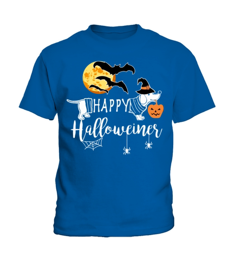 Happy Halloweiner Dachshund Halloween Doxie Owners Dark Kids T-Shirt