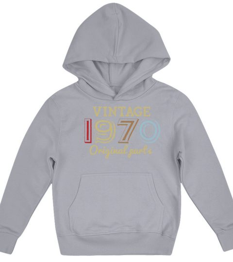 50th birthday Retro 70s 1970 Vintage Gifts Kids Hoodie