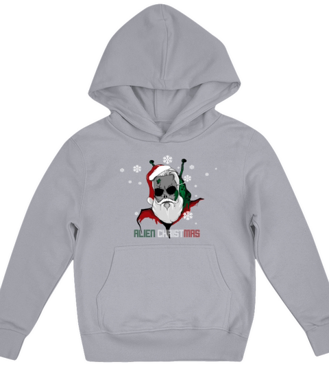 Alien Christmas Kids Hoodie