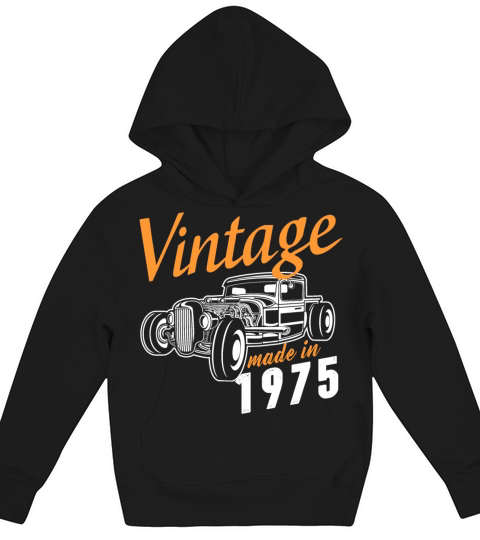 Vintage made in 1975 Kids Hoodie