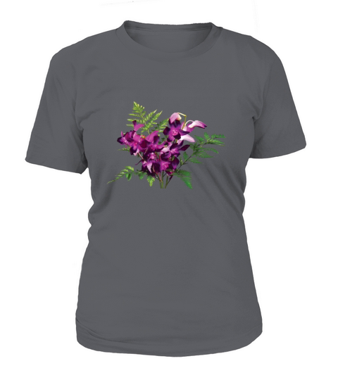Bouquet of Purple Orchids and Ferns Women's T-Shirt