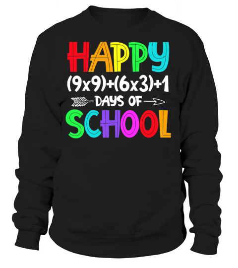 Math Formula 100 Days Of School Shirt Math Teacher Women's Sweatshirt