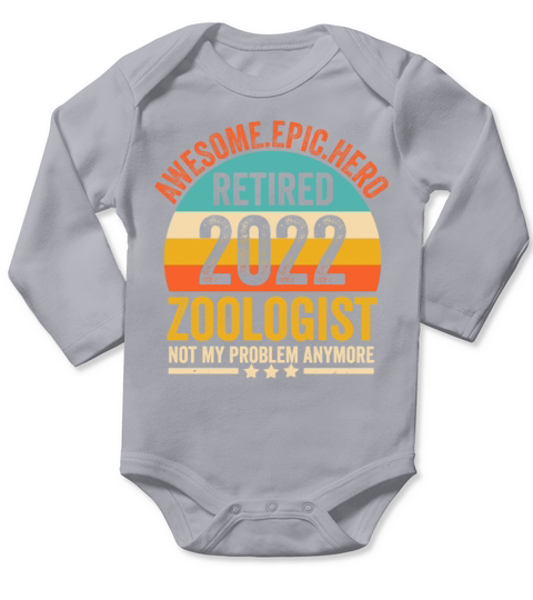 Retired Zoologist 2022 Retirement For Zoologist R Long Sleeve Baby One-Piece