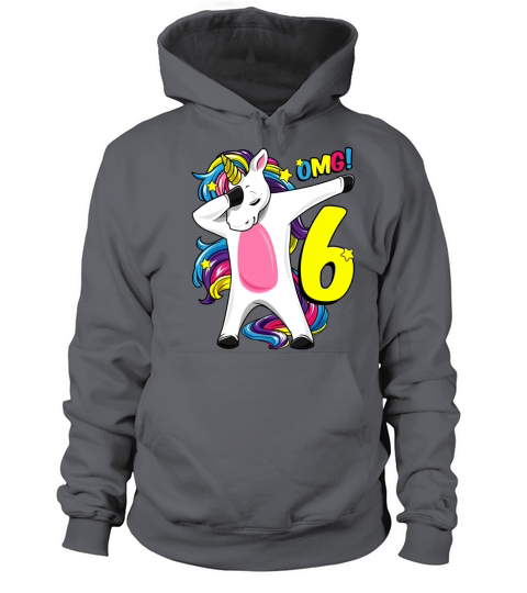 6 Years old Dabbing Unicorn gift girl 6th birthday Women's Hoodie