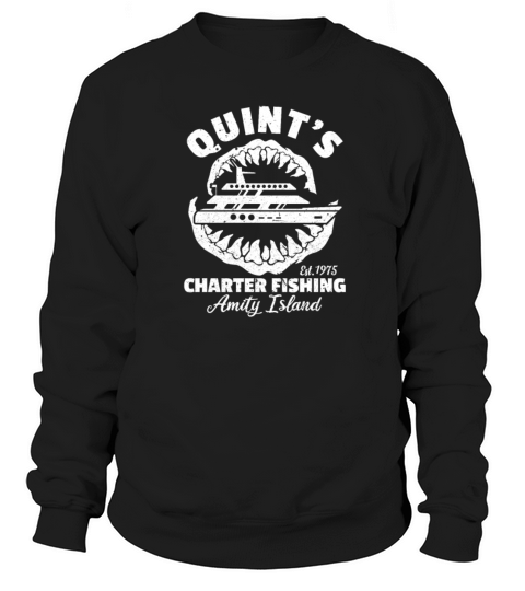 Quints Charter Fishing Amity Island Women's Sweatshirt