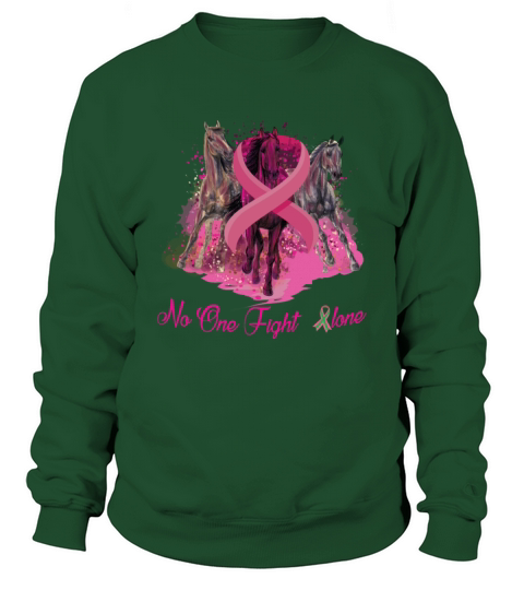 Horse With Breast Cancer Awareness Women Men's Sweatshirt