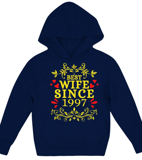 Best Wife Since 1997Wedding Anniversary Gift 1997 Kids Hoodie
