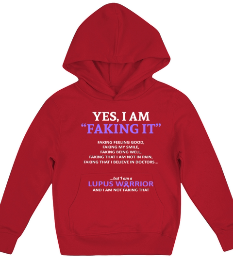 Lupus Faking 5840192 Yes I Am It Feeling Good Kids Hoodie