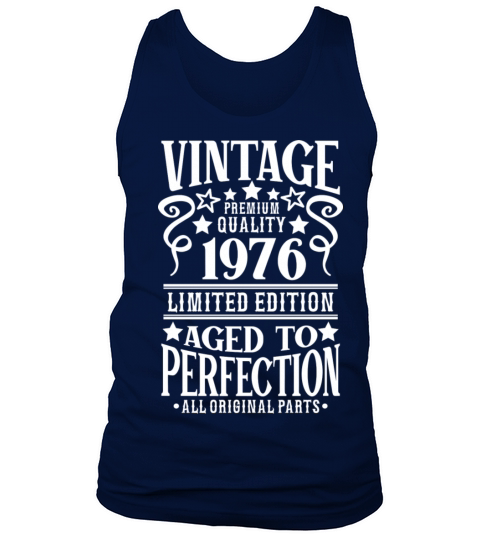 1976 Vintage Birthday Aged to Perfection Men's Tank Top