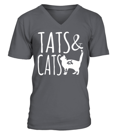 Tats And Cats Shirt Men's V-Neck T-shirt