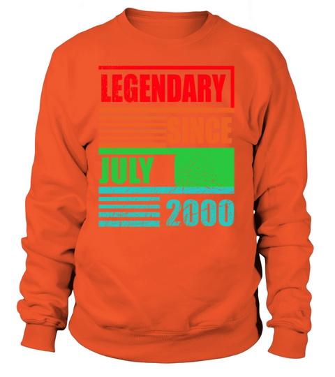 20th birthday legendary since July 2000 Women's Sweatshirt
