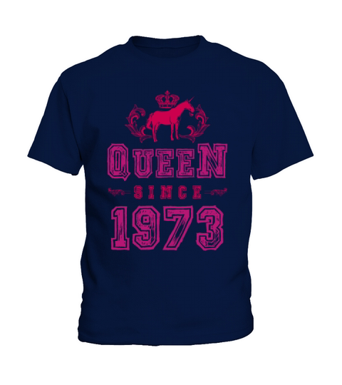 1973 Queen Unicorn Kids T-Shirt