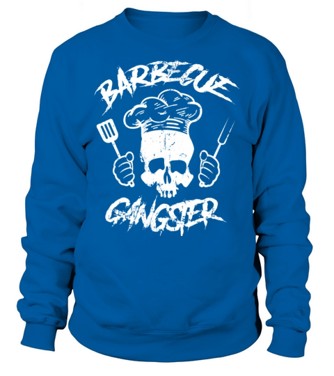 Skull Barbecue Gangster BBQ Cook Barbecue Women's Sweatshirt