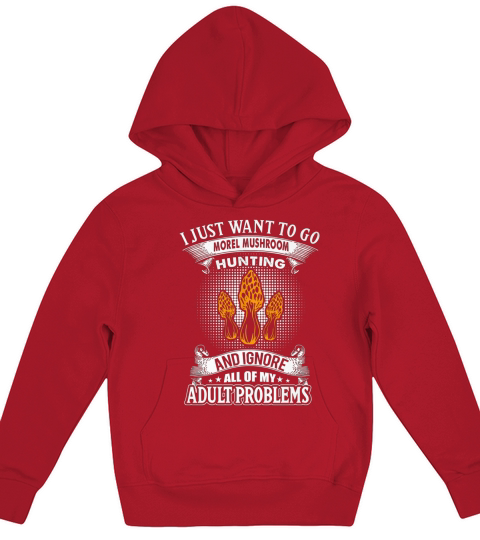 MOREL MUSHROOM HUNTING Kids Hoodie