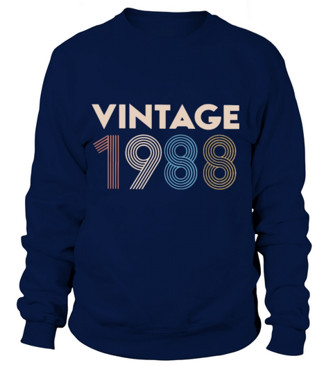 vintage 1988 number 29th year gift men women birth Women's Sweatshirt