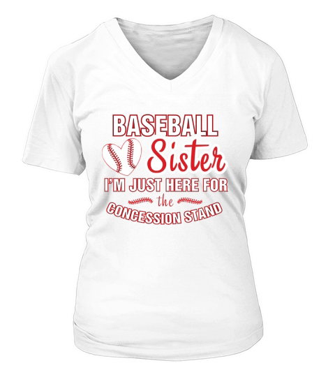 Baseball Sister Shirt V-neck T-Shirt Woman