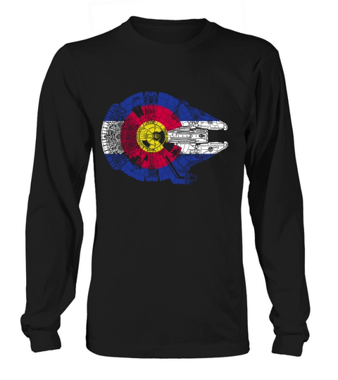 Colorado Flag and The Millennium Falcon Long sleeved Unisex
