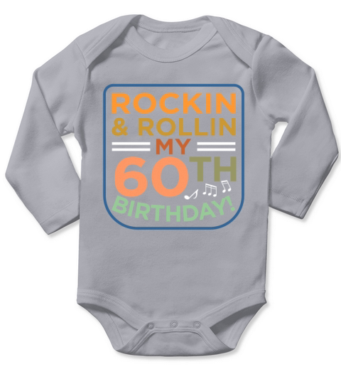 60th Birthday Long Sleeve Baby One-Piece
