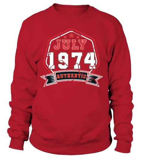 July 1974 Vintage Gift Idea Men's Sweatshirt