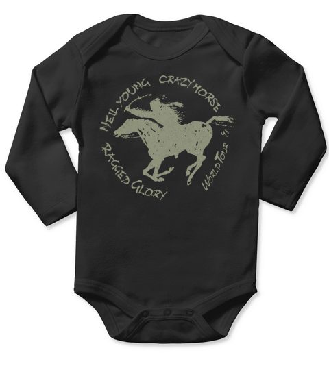 Neil Yuong Crazy Horse Long Sleeve Baby One-Piece