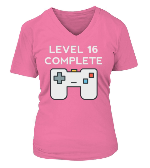 Level 16 Complete 16th Birthday Women's V-Neck T-shirt