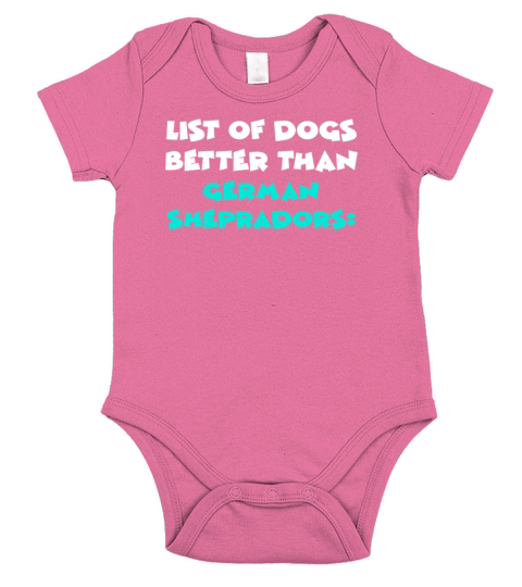 German Sheprador Short Sleeve Baby One-Piece