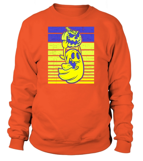 Halloween Ghost Pumpkin Funny occult Women's Sweatshirt