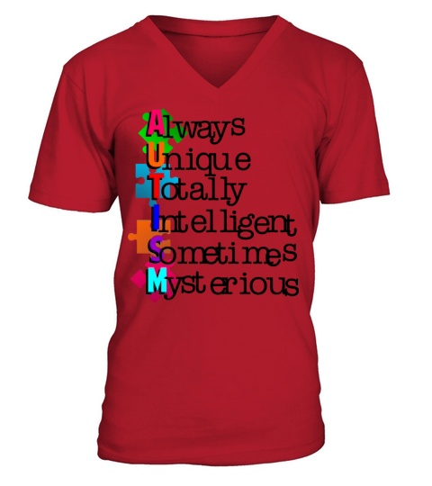 autism V-Neck T-shirt
