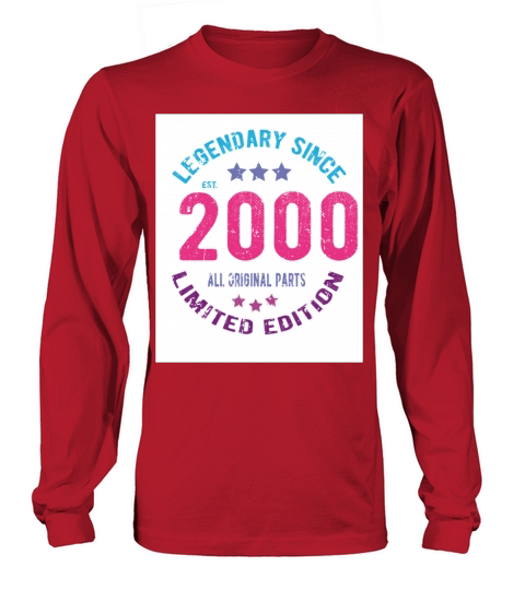 2000 Vintage Birthday Men's Long Sleeve
