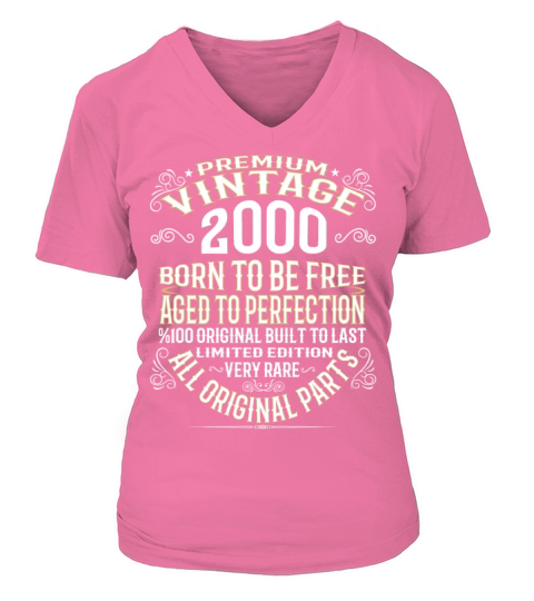 PREMIUM VINTAGE 2000 Women's V-Neck T-shirt