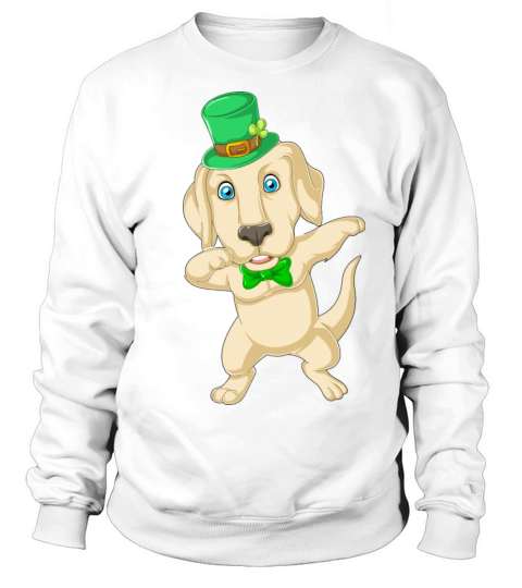dabbing labrador st patricks day Men's Sweatshirt