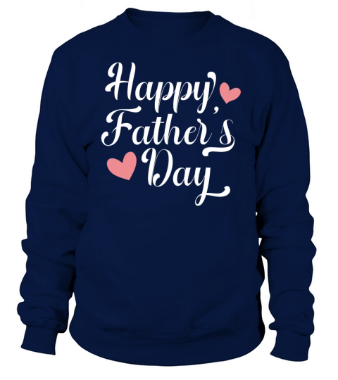 Simple and Elegant Happy Fathers Day Calligraphy Women's Sweatshirt