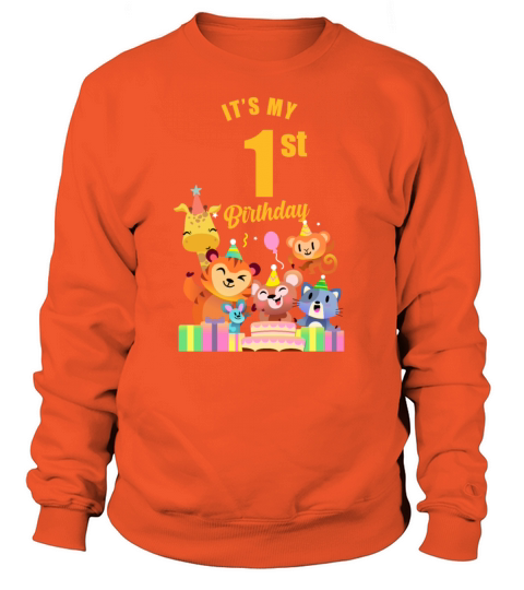 Childrens Zoo Party 1st Birthday Women's Sweatshirt