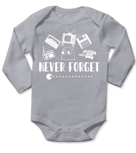 never forget technology Long Sleeve Baby One-Piece