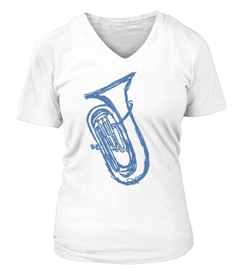 Euphonium T-shirt V-neck T-Shirt Woman
