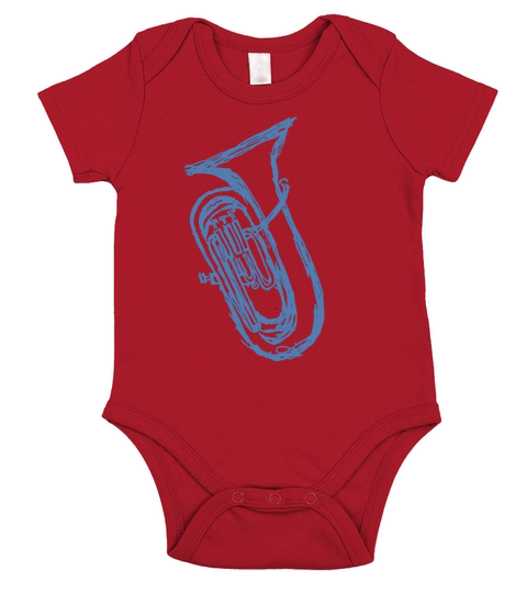 Euphonium T-shirt Short Sleeve Baby One-Piece