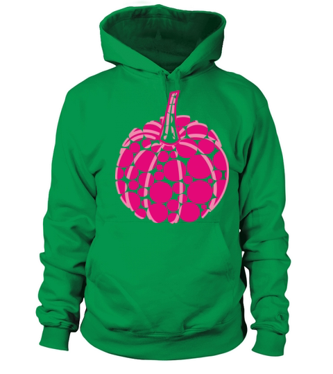 Pumpkin with pink polka dots Women's Hoodie