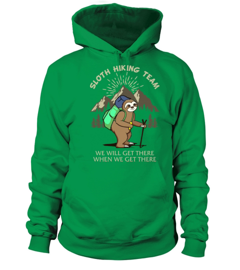 Sloth Hiking Funny Mountain Women's Hoodie