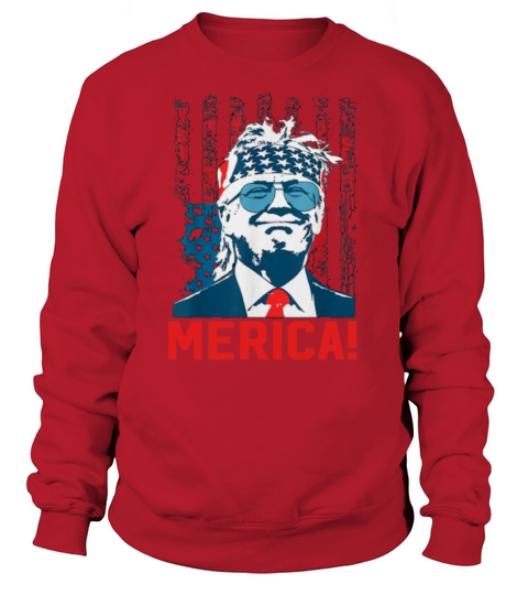 Trumpf 2020 Hemden Merica glückliches amerikanisches Unabhängigkeitstag-Hemd Sweatshirt Unisex