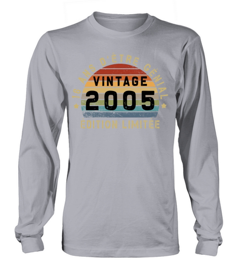 16 Years of Being Awesome 2005 Anniversary Men's Long Sleeve