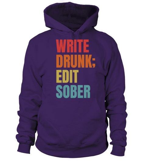 Write Drunk Edit Sober - For Editors Writers Women's Hoodie