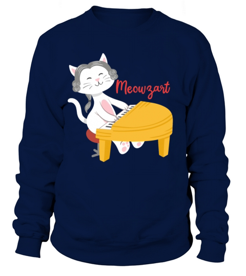 Piano Pianist Cat Lover Women's Sweatshirt